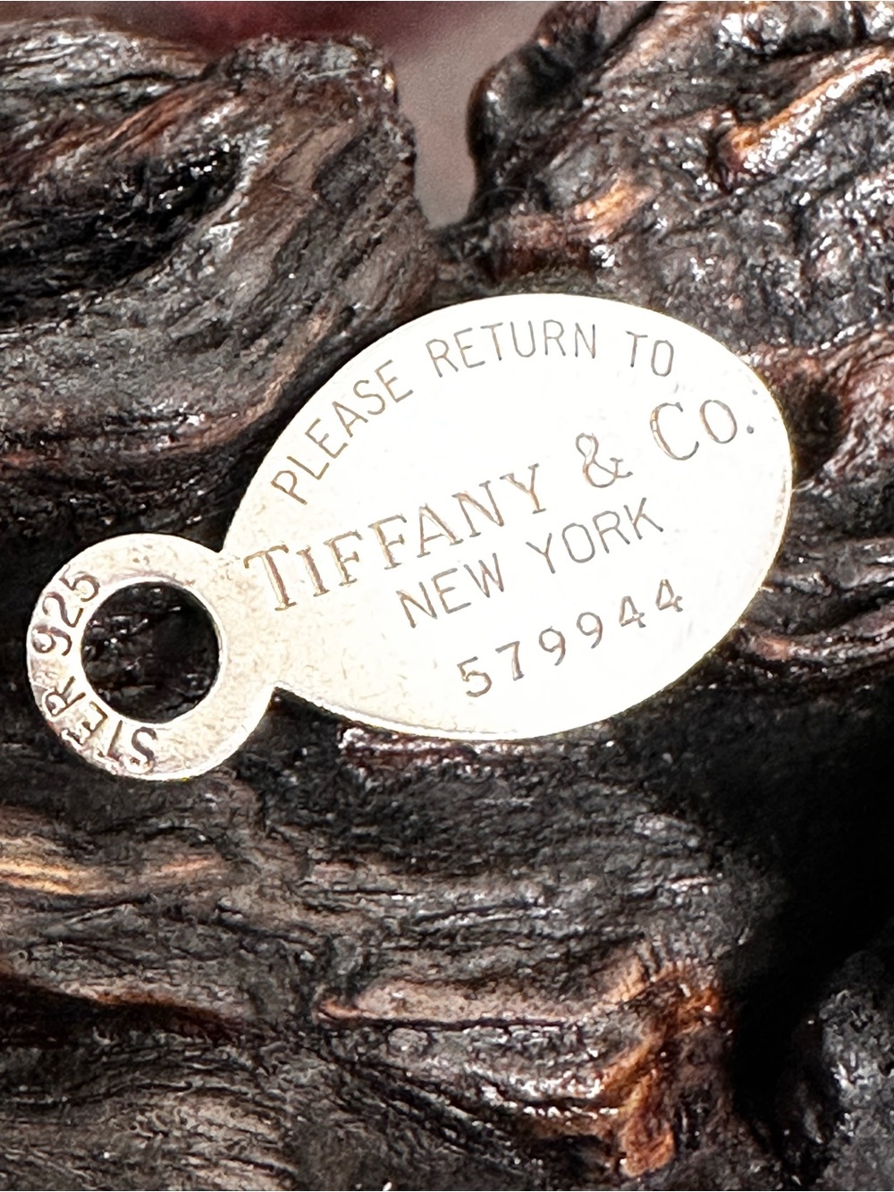 Tiffany & Co. Silver Oval Tag 925